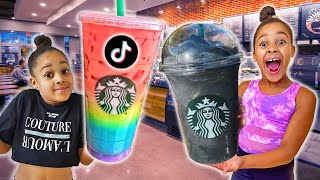 Cali TESTS VIRAL TIKTOK STARBUCKS DRINKS [upl. by Emmy]