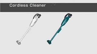 Makita DCL180 amp DCL182 18v LXT LiIon Cordless Vacuum Cleaners [upl. by Simonetta]