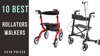 The 10 Best Rated Rollators Walkers Prices List [upl. by Eltsyrc]