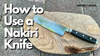 How to Use a Nakiri  The Vegetable Knife [upl. by Onin]