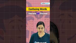 Confusing Words  Discrete vs Discreet englishgrammar ssc ntpcoliveboard shortsfeed [upl. by Ayotna]