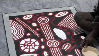 Aboriginal Artist Narpula Scobie Napurrula 0955 [upl. by Ahsikym]