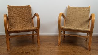 Restore a Chair  How To Weave a Seat [upl. by Crabb606]