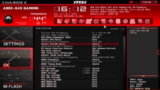 MSI A88XG45 Gaming BIOS [upl. by Ahsuat]