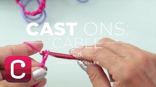 Knitting Techniques Cable Cast On with Debbie Stoller  Creativebug [upl. by Eiffub]