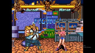 Burnov VS Marian  Double Dragon NeoGeo Arcade  EP499  BlusterGameX [upl. by Neisa]