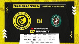 CASCAVEL x CONCÓRDIA  BRASILEIRÃO SÉRIE D  2ª FASE [upl. by Rramo650]