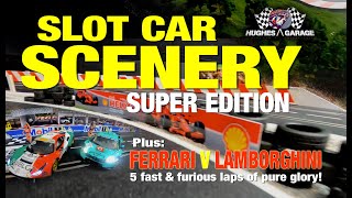 Slot Car Scenery Super Edition  Hughes Garage SCA Ep 10 slotcarscenery slotcars carreradigital [upl. by Bianchi]