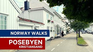 A Walk Through Posebyen Kristiansands Old Town in Southern Norway  Norway Walks 4K [upl. by Prosper]