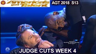 Troy James Contortionist ampChris Hardwick FULL PERFORMANCE Americas Got Talent 2018 Judge Cuts 4 AGT [upl. by Runck418]