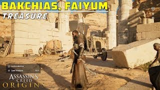 Loot Treasure Location  Bakchias Faiyum  Assassins Creed Origins [upl. by Notac]