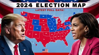 Updated 2024 Election Map with the Latest Polls from All 50 States [upl. by Sahc]