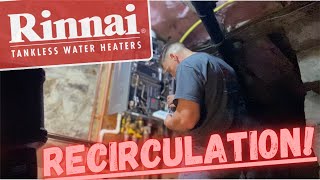 Adding Recirculation to a Rinnai Gas Water Heater plumbing rinnai waterheater [upl. by Aksehcnarf411]