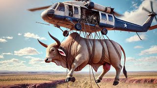 How Farmers Raise Millions Of Cattle From The Air  Agriculture Technology [upl. by Shamus]