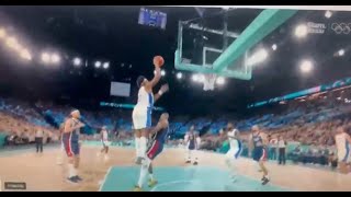 POSTERIZED Dunk Over Lebron James by Guerschon Yabusele  Olympic 2024 [upl. by Ariom857]