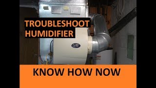 How to Troubleshoot a Whole House Humidifier [upl. by Annaerb]