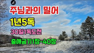 주님과의밀어 출애굽기1장40장 1년5독성경읽기 통독 매일성경통독 성경66권 개역개정 음성통독 내주의마음속으로 [upl. by Volin]