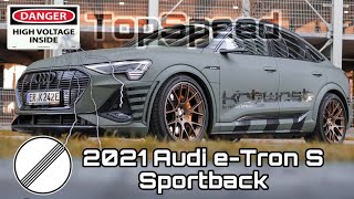 ⚡️ Audi eTron S Sportback  Autobahn TopSpeed Reaktion auf brutale Beschleunigung amp Schnellladen⚡️ [upl. by Emelita]