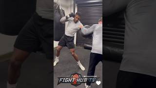 Anthony Joshua SMASHES pads for Otto Wallin TRAINS with Ben Davison [upl. by Eugenia891]