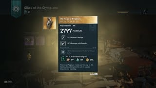 Assassins Creed Odyssey  Legendary Head The Peak of Pegasos  Weekly Orichalcum opening 10 [upl. by Damalas]