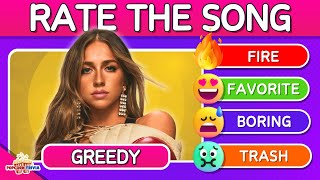 RATE THE SONG 🎵  20232024 TikTok Hits Tier List 🔥  Music Quiz [upl. by Casmey]