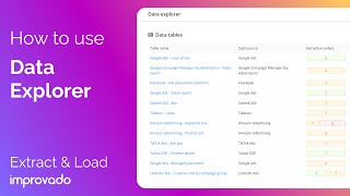 How to use Data Explorer  Extract amp Load [upl. by Gerson]