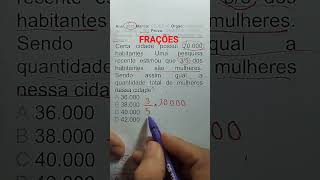 FRAÇÕES em Concursos Públicos matemática [upl. by Worra113]