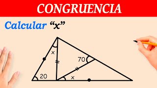 CONGRUENCIA de TRIANGULOS  ejercicios resueltos paso a paso [upl. by Ansilme339]