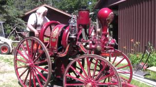 STARTING A 1904 WATEROUS GAS POWERED PUMPER [upl. by Horace]