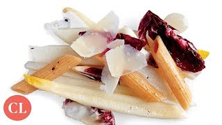 Endive Salad With Pasta and Radicchio  Our Favorite Recipes  Cooking Light [upl. by Elleinaj87]