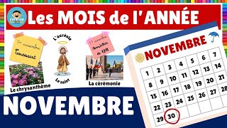 Les mois de lannée  le mois de NOVEMBRE [upl. by Atalie836]