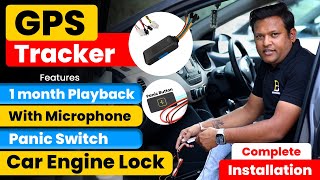 Car GPS Tracker With Microphone  Panic Switch Car Ignition  Full Installation  Bharat Jain [upl. by Bristow]