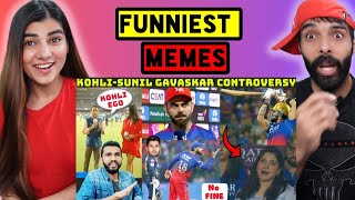 VIRAT KOHLI VS SUNIL GAVASKAR  KOHLI FUNNY STUMP MIC 😂😂 RCB VS GT 2024  IPL 2024 MEMES [upl. by Martijn]