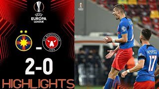 FCSB vs FC Midtjylland 20 Highlights Europa League 2024 [upl. by Pantin957]