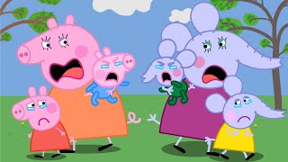 Mummy Elephant and Mummy Pig Funny Stories  Peppa Pig Funny Animation [upl. by Einohpets526]