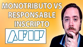 Diferencia entre Monotributo y Responsable Inscripto AFIP ARGENTINA ✅ [upl. by Shiller]