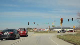 IL US 150 WB Bloomington Road and I74 WB from Champaign to Mahomet Mar 2018 [upl. by Tem]