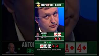 Flop Ace full house😲 poker [upl. by Asli]