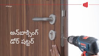 Unboxing Door Shutter  Telugu [upl. by Nocaj880]