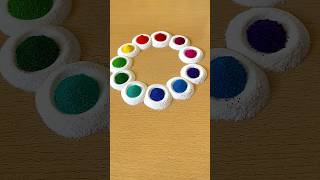 Simple Rangoli  Satisfying Rangoli  Easy Rangoli Tips and Tricks  ASMR rangoli satisfying asmr [upl. by Ydroj237]