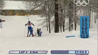 Biathlon  Womens 125Km Mass Start  Turin 2006 Winter Olympic Games [upl. by Pogah]