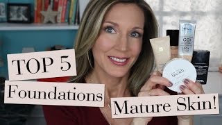 Top 5 Best Foundations for Mature Skin [upl. by Ysset410]