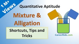 Mixture and Alligation  Shortcuts amp Tricks for Placement Tests Job Interviews amp Exams [upl. by Baptlsta]