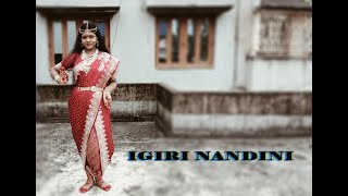 Aigiri Nandini  Dance cover  Mahalaya Special  Dance with Pritha [upl. by Ardnasac]