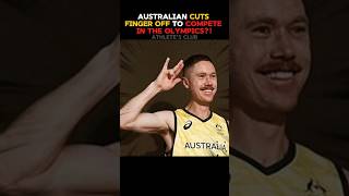 Australian cuts finger off to compete in the Olympics shorts sports facts athlete hockey [upl. by Christoper]