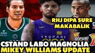 MAGNOLIA CSTAND MALABO SA MAGNOLIA I MIKEY WILLIAMS UPDATE I RONDAE JEFFERSON DI PA SURE MAKAKABALIK [upl. by Illyes]