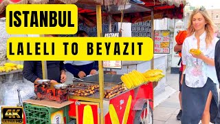 🇹🇷 Istanbul Laleli To Beyazit Square Fatih 4K [upl. by Attenol]