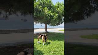 🌳🦦 shortvideo sports viralvideo amongus alphabetlore emoji gymnast handstandworkout [upl. by Nnylirak]