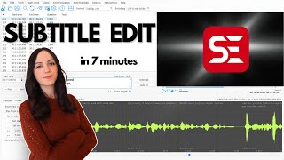 SUBTITLE EDIT complete tutorial [upl. by Thorner]