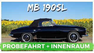 Mercedes 190SL  Letzte Probefahrt nach Vollrestaurierung  Blick in den Innenraum [upl. by Nivk]